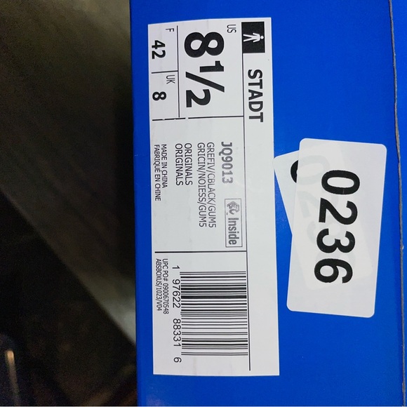 adidas TAPI Suede Gum Sole Sneakers Gray/ Black NWT Size 8.5 - Picture 11 of 12